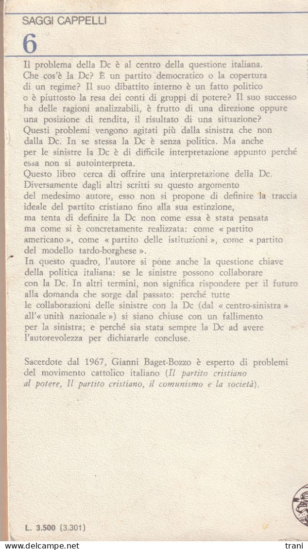 TESI SULLA D.C. - Société, Politique, économie