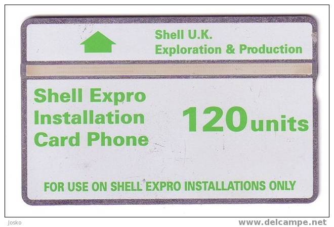 SHELL ( England ) - Oil Driling Rig - Fuels - Petrol - Petrole - Essence - Fuel - Essences - Little Scratch - See Scan - Petrole