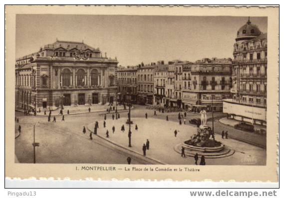 Place De La Comédie Et Théâtre à Voir - Montpellier