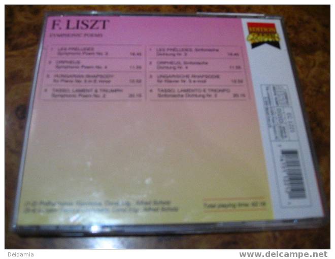 LISZT. CD 4 TITRES DE 1995. SYMPHONIC POEMS. EDITION CLASSIC - Klassiekers