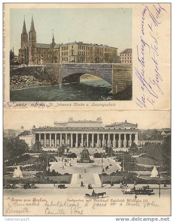 Lot De 4 Cartes Postales D' Allemagne : Berlin FribourgNeufchmanftein Ile De La Mer Noire - Gutach (Breisgau)