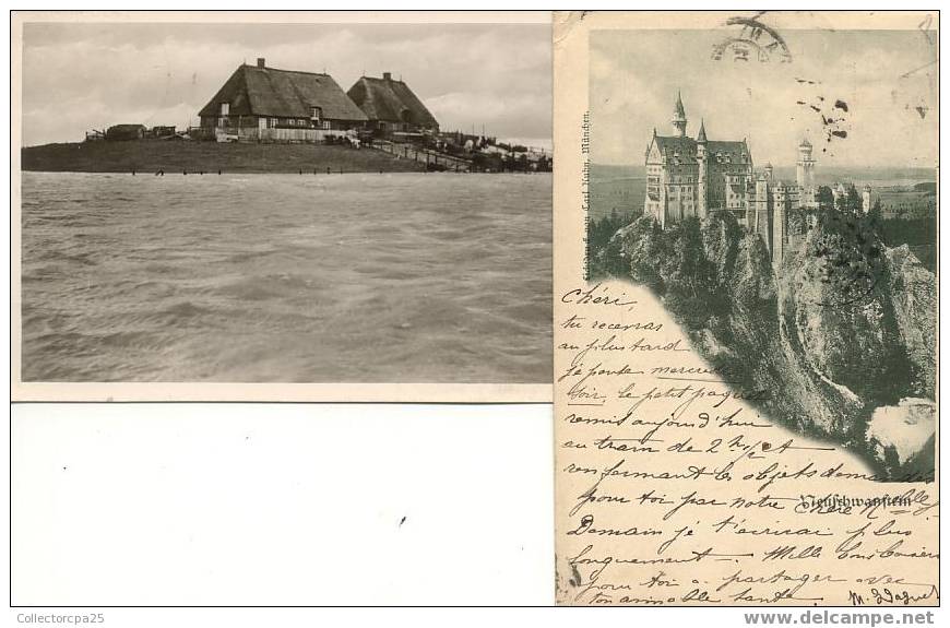 Lot De 4 Cartes Postales D' Allemagne : Berlin FribourgNeufchmanftein Ile De La Mer Noire - Gutach (Breisgau)