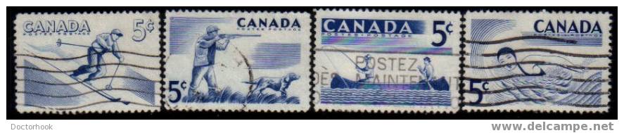 CANADA   Scott   #  365-8  F-VF USED - Gebruikt