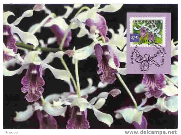 Australia-2003 Orchid Maximum Card - Maximum Cards