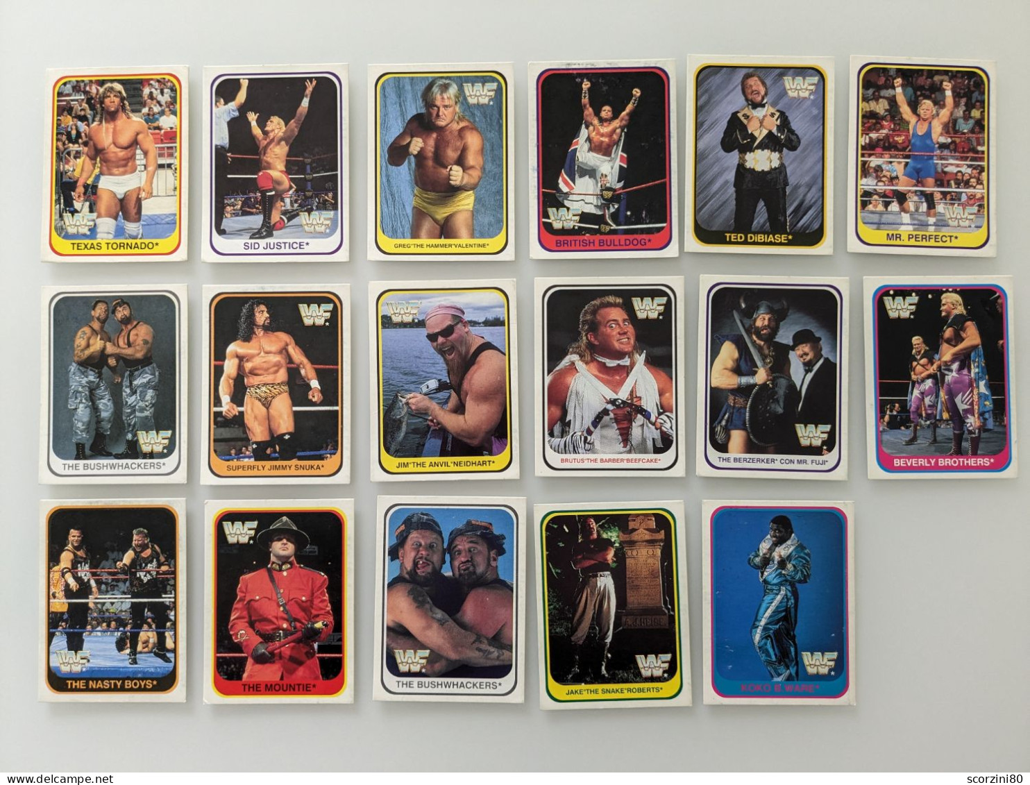 WWF Merlin Trading Cards Wrestling Lotto Varie 1991 - Otros & Sin Clasificación