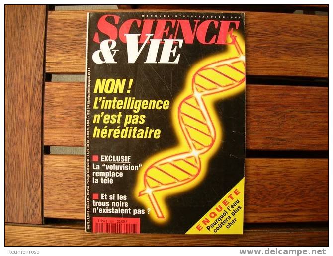 Sciences &Vie N°928 Du 01/1995 - Non L'intelligence N'est Pas Héréditaire. - Wetenschap