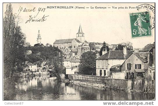 86 - VIENNE - MONTMORILLON - VUE Prise Du PONT NEUF - La GARTEMPE - BEAU PLAN - Montmorillon