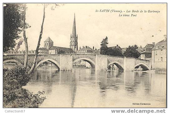 86 - VIENNE - ST SAVIN - Les Bords De La GARTEMPE - Le VIEUX PONT - BEAU PLAN - Saint Savin