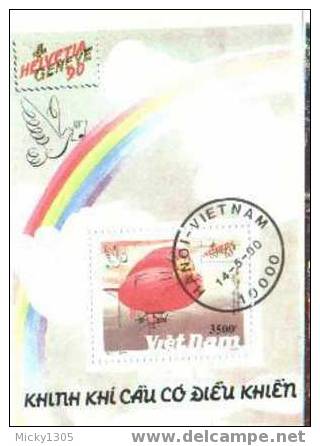 Vietnam - Block 84 Gestempelt / Used (B115) - Fesselballons