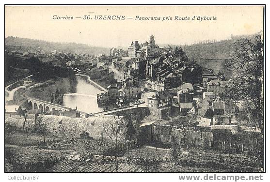 19 - CORREZE - UZERCHE - PANORAMA Pris ROUTE D'EYBURIE - BEAU PLAN - Uzerche