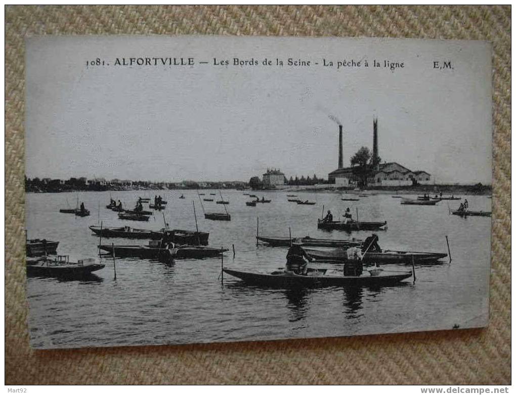 94 ALFORTVILLE BORDS DE SEINE PECHE A LA LIGNE - Alfortville