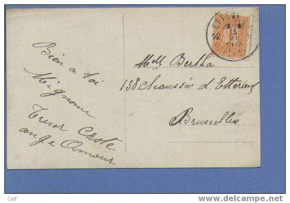 108 Op Kaart Met Postagentschapstempel * ETTERBEEK 12  *!!!!! - 1912 Pellens