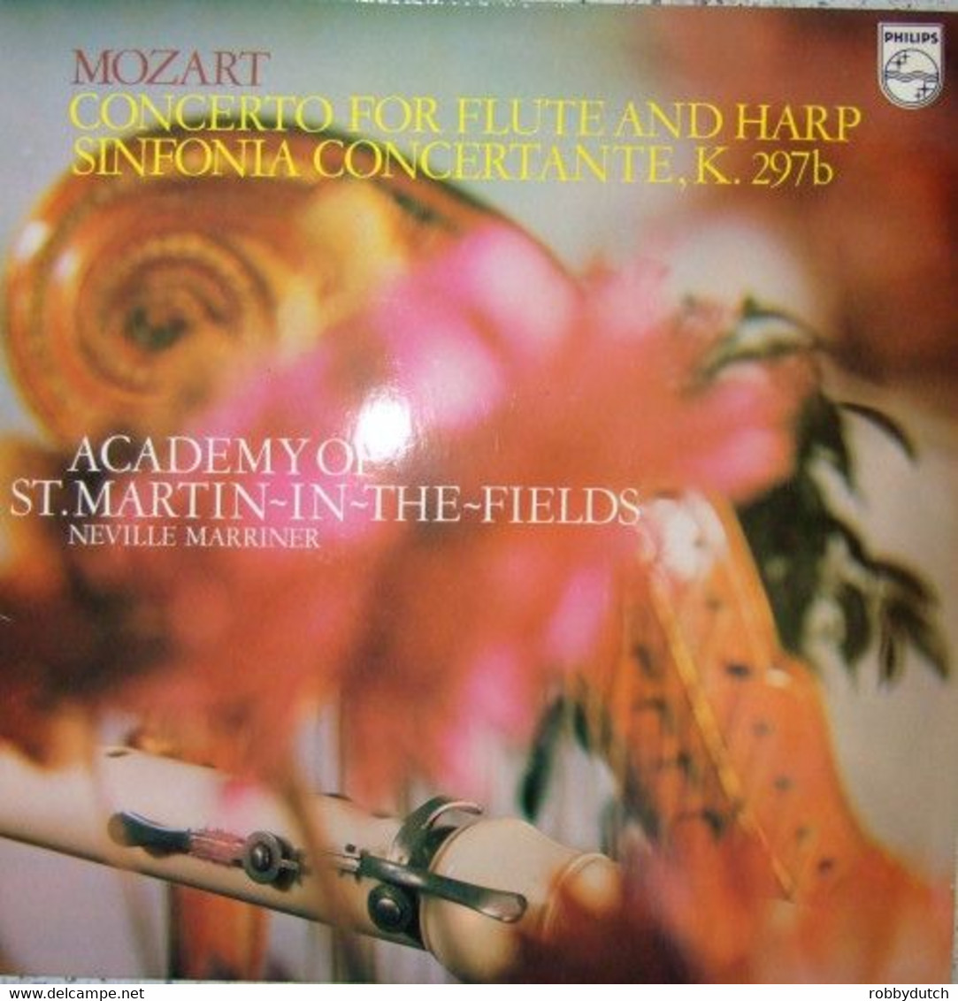 * LP * MOZART: KONZERT FÜR FLÖTE, HARFE UND ORCHESTER IN C - MARRINER / ACADEMY OF ST.MARTIN-IN-THE-FIELD - Classique