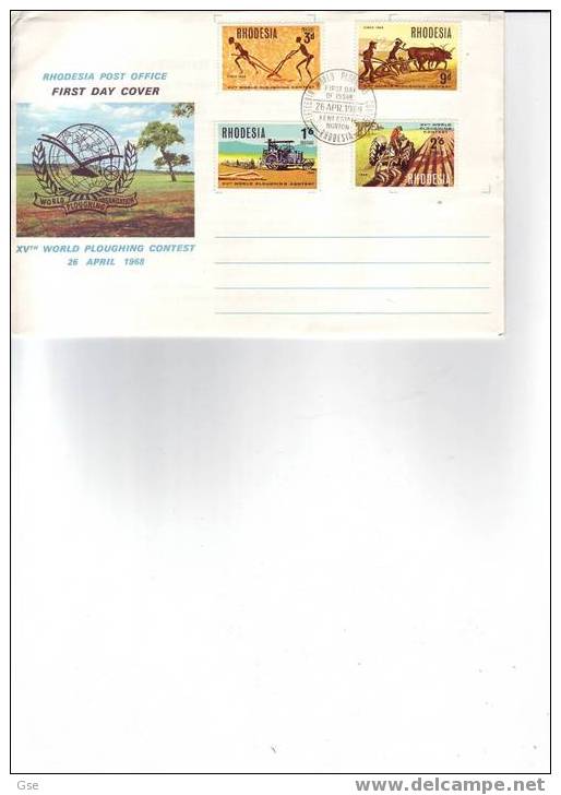 RHODESIA 1968 - FDC Yvert 162/5 - Agricoltura - Rhodésie (1964-1980)