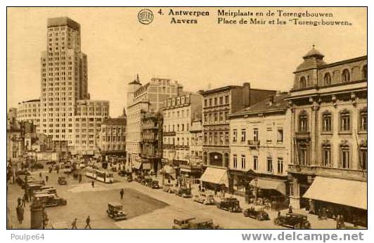 CPA -Anvers - La Place De Meir Et Les " Torengebouwen" - Antwerpen