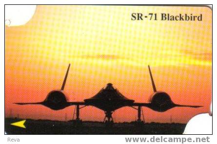 SINGAPORE  $20  WAR  AIRPLANE  SR-71 BLACK  BIRD  AT SUNSET    MINT  GPT  SIN-38D(130)  CV$30US READ DESCRIPTION !! - Singapour