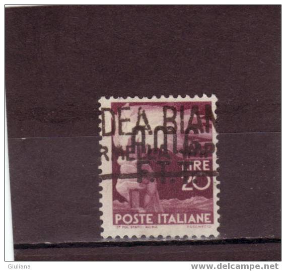 Italia Trieste Zona A - N. 13 Used (Sassone) 1947-48  Serie Democratica - Used