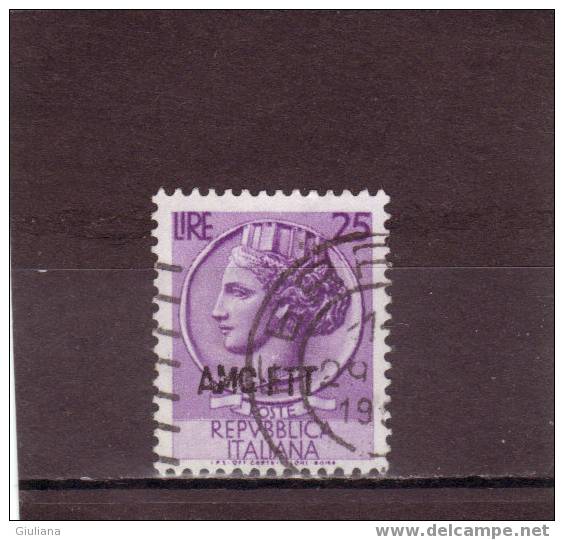 Italia Trieste Zona A - N. 173 Used (Sassone) 1953-54  Serie Italia Turrita - Used