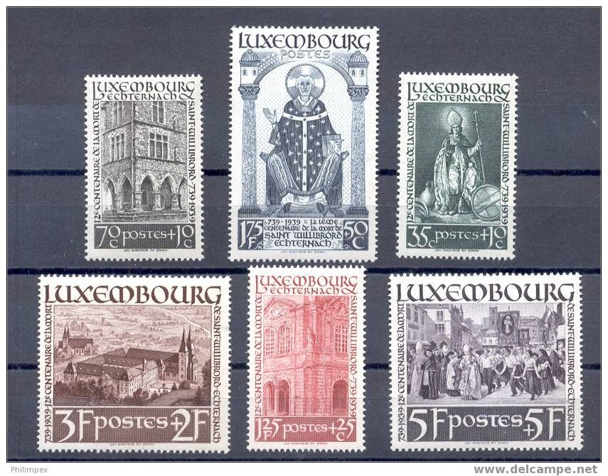 LUXEMBOURG, SET ST. WILLIBROD 1938 F NEVER HINGED **! - Neufs