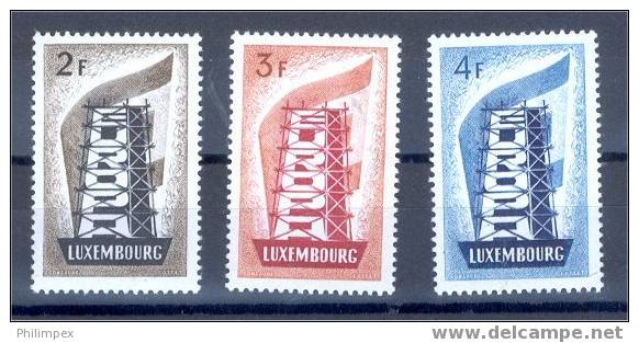 LUXEMBOURG 1956 COMPLETE SET 1956 NEVER HINGED, F/VF **! - Nuovi