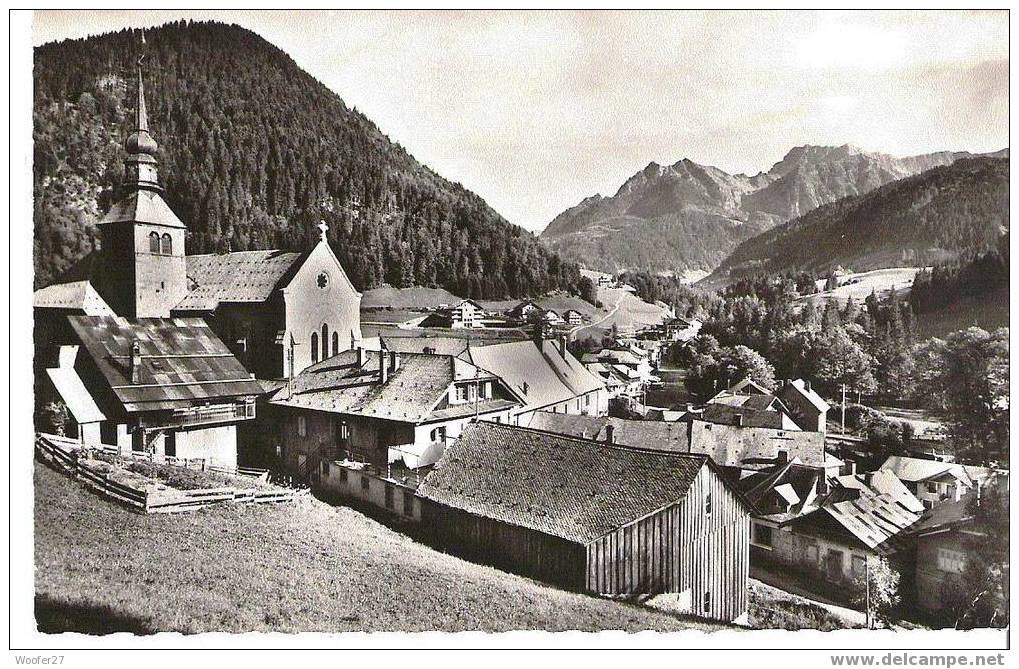 Cpsm Noir Et Blanc Dentelé ABONDANCE Vue Générale - Abondance