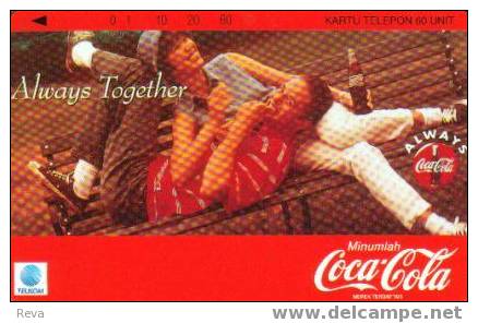 INDONESIA 60 UNITS COCA COLA LOGO MAN & WOMAN  MINT TAMURA - Indonesien