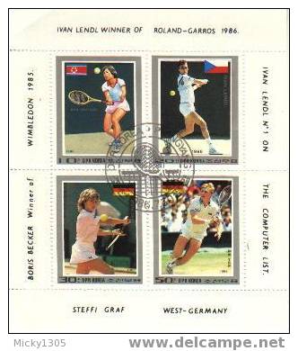 Block Gestempelt / Miniature Sheet Used (B125) - Tennis