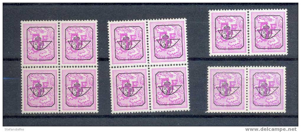 Belgie Ocb Nr : Lot Uit Reeks 60A V798P ** (zie Scan) 2 Laatste Zonder Gom - Typos 1967-85 (Lion Et Banderole)