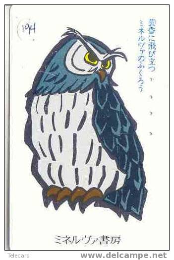 OWL HIBOU EULE Uil On Phonecard (194) - Uilen