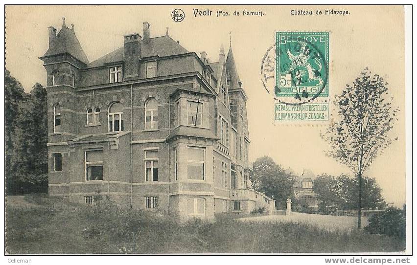 Yvoir Chateau De Fidevoye 1914 (c992) - Yvoir