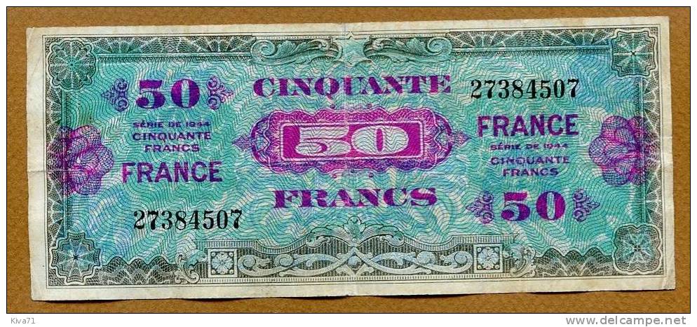 50 FRANCS "FRANCE"  Juin 1945       VF24 - 1945 Verso Francés