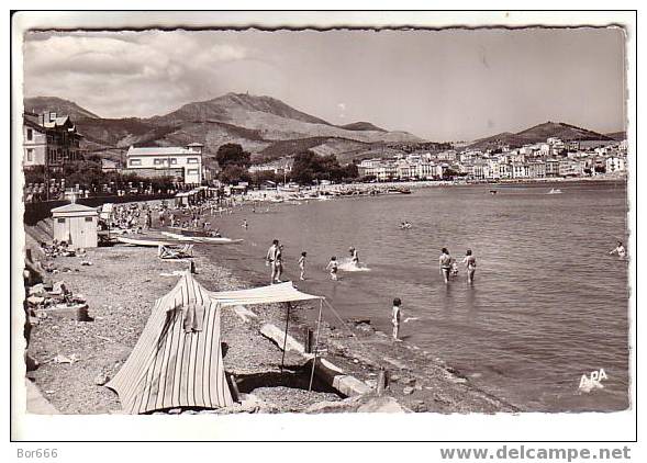 GOOD OLD FRANCE POSTCARD - BANYULS - Vue Generale - La Plage - Nice Stamped - Banyuls Sur Mer