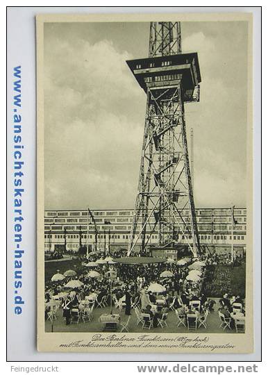 D 3351 - Der Berliner Funkturm Mit Funkturmhallen U.d. Neuen Funkturmgarten - Ak - Charlottenburg