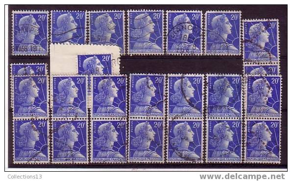 FRANCE - 1011B Obli (24 Timbres) - 1955-1961 Marianne De Muller