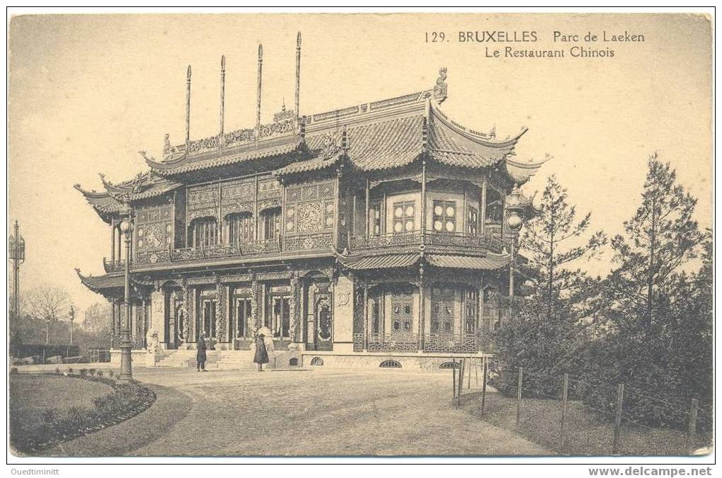 Belgique.Bruxelles.le Parc De Laeken.Le Restaurant Chinois. - Hotels & Gaststätten