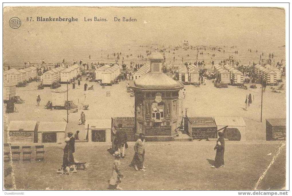 Belgique.Bruxelles.Blanke     Nberghe.Les   Bains.Belle Animation.Voyagé Au Brésil.1926 - Andere & Zonder Classificatie