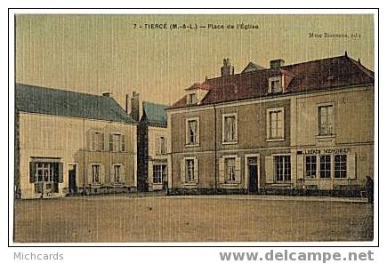 CPA 49 TIERCE - Place De L Eglise - Tierce