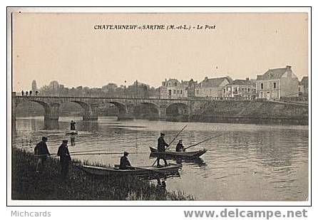 CPA 49 CHATEAUNEUF SUR SARTHE- Le Pont - Chateauneuf Sur Sarthe