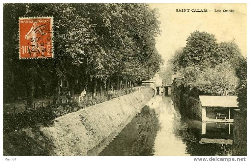 D.  72 . SAINT- CALAIS . LES QUAIS ET LE LAVOIR. - Saint Calais