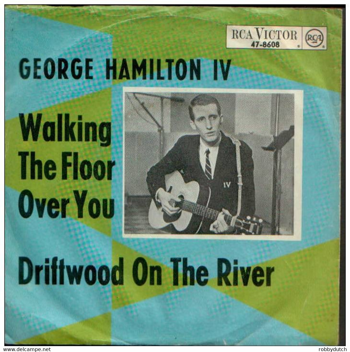 * 7" * GEORGE HAMILTON IV - WALKING THE FLOOR OVER YOU (1957 Country. Ex!!!) - Country Et Folk