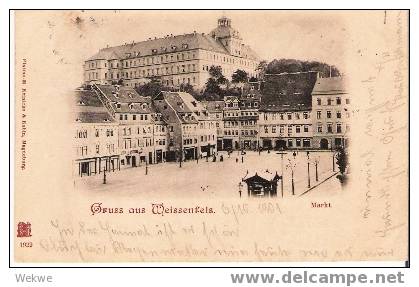 SA003 / Weissenfels – 1901 – Markplatz, Gelaufen - Weissenfels