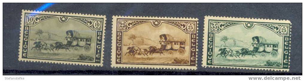 Belgie Ocb Nr :  407 - 409 * Met Scharnier (zie Scan) 409 Tand Rechtsboven - Unused Stamps
