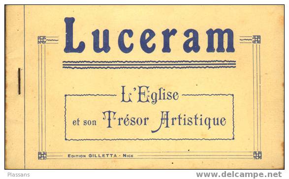 LUCERAM (O6). L´Église Et Son Trésor Artistique. Bel Album 10 Cartes. - Lucéram