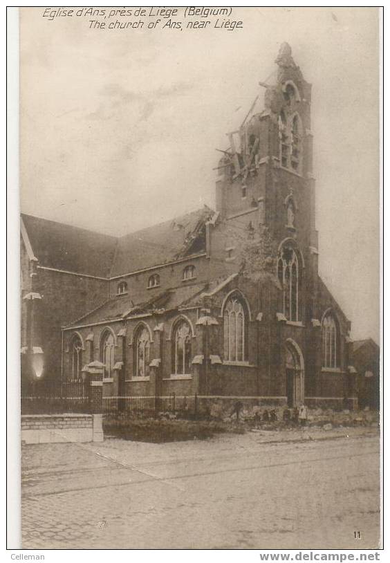 Ans Carte Photo L'eglise Ruines (b972) - Ans