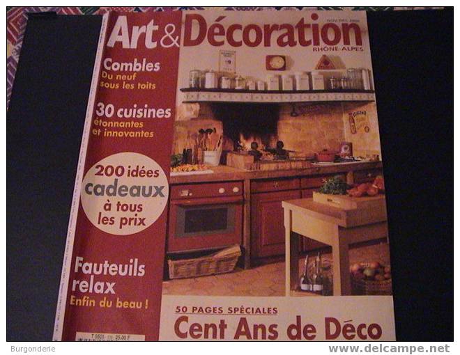 REVUE ART ET DECORATION N°379/ 100 Ans De Déco / Décembre2000 - Haus & Dekor