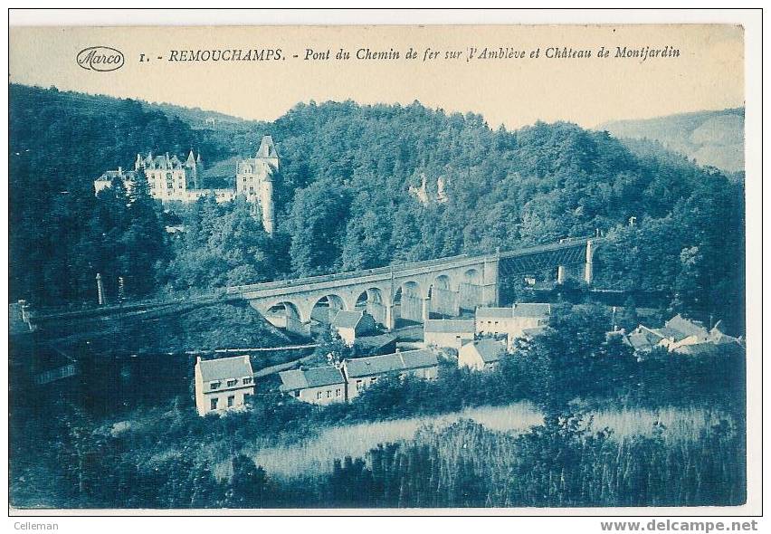 Remouchamps - Aywaille Pont Chemin De Fer Et Chateau (b1010) - Aywaille