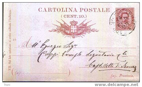 CAPRINO / CASTELLETTO DI BRUEZ (?) - Anno 1890 - Entiers Postaux