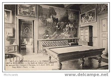 CPA 37 MONTRESOR - Le Chateau - La Salle De Billard - Montrésor