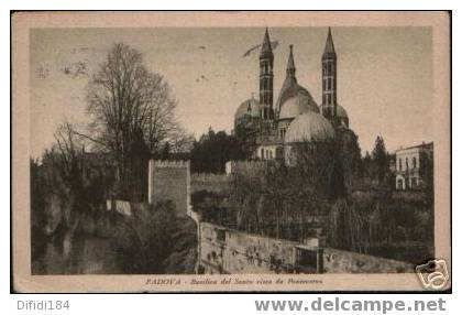 Padova Basilica Del Santo Vista Da Pontecorvo 1933 - Altri & Non Classificati