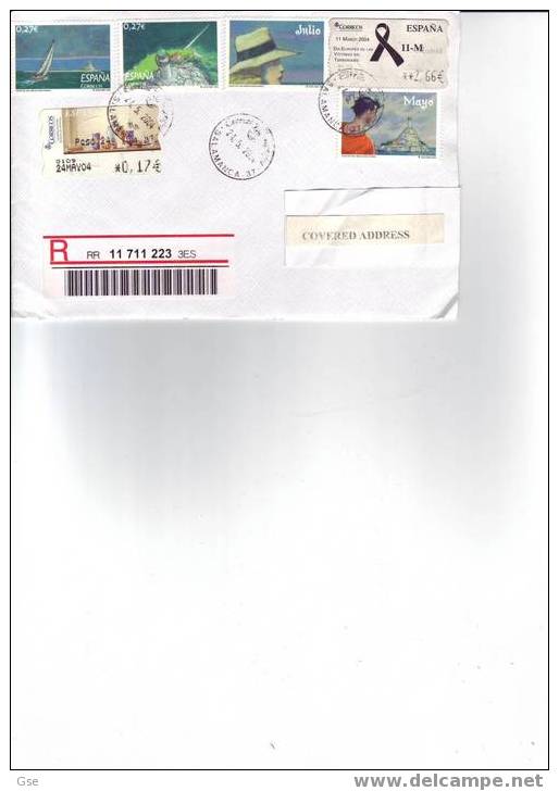 E SPANA   2004 - Affrancatura Mista - Storia Postale